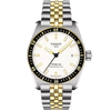 Tissot PR516 38mm White Dial Two-Tone Bracelet Automatic Mens Watch - Berry's Jewellers