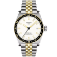 Tissot PR516 38mm White Dial Two-Tone Bracelet Automatic Mens Watch - Berry's Jewellers