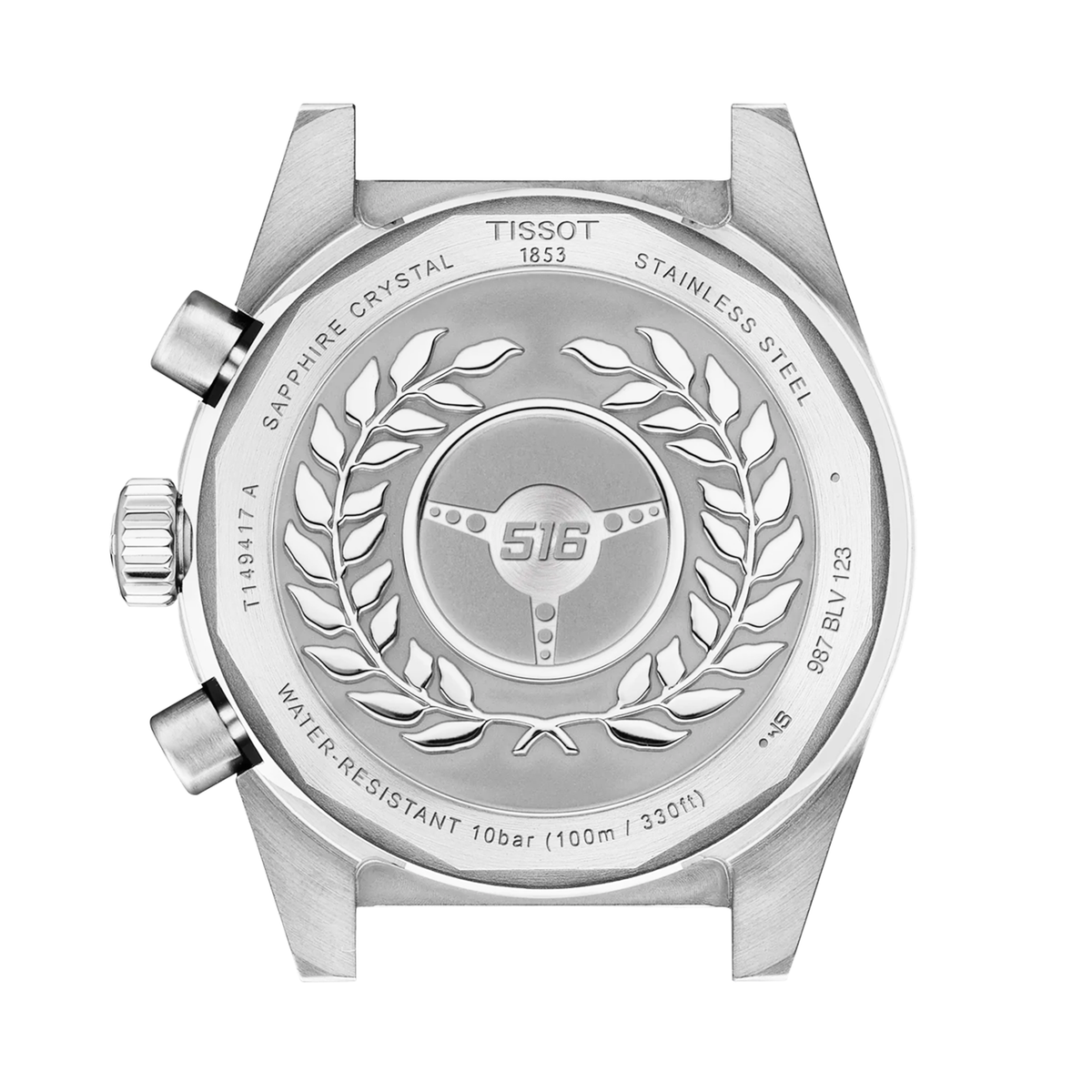Tissot PR516 40mm White Dial Chronograph Steel Bracelet Mens Watch - Berry's Jewellers