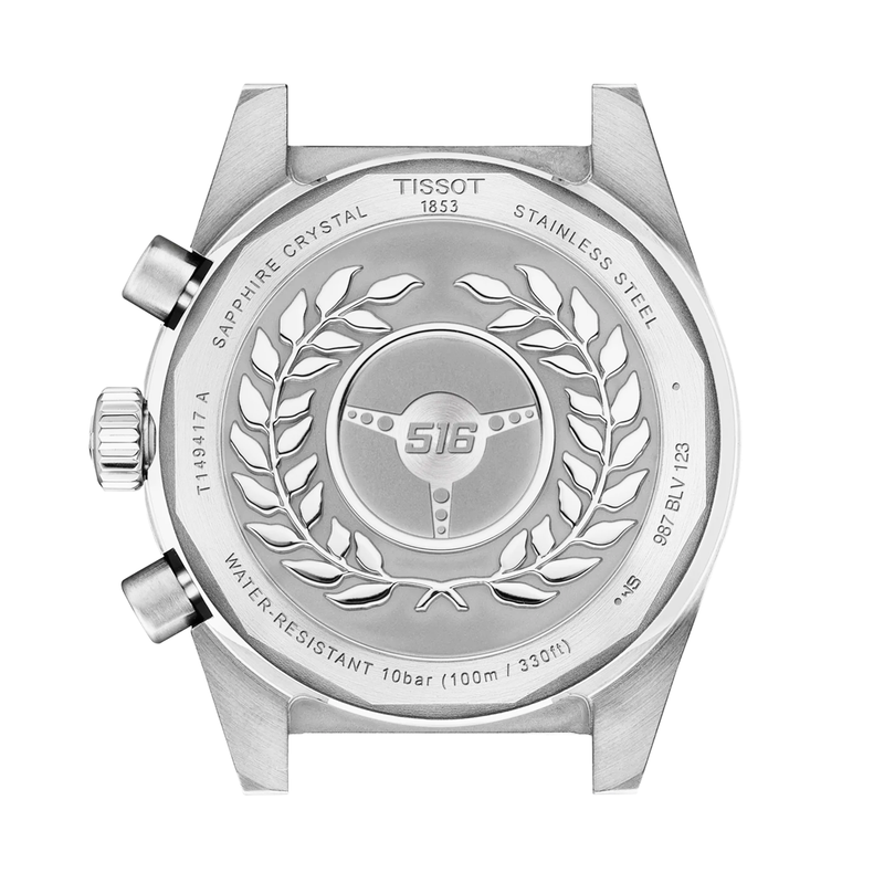 Tissot PR516 40mm White Dial Chronograph Steel Bracelet Mens Watch - Berry's Jewellers