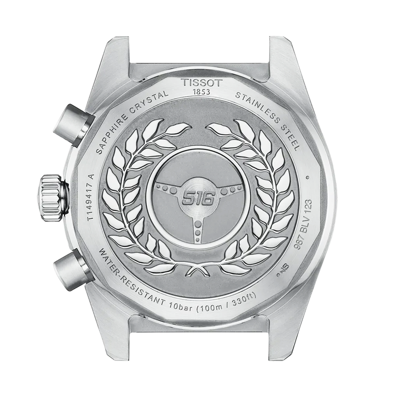 PR516 40mm Blue Dial Steel Bracelet Chronograph Watch