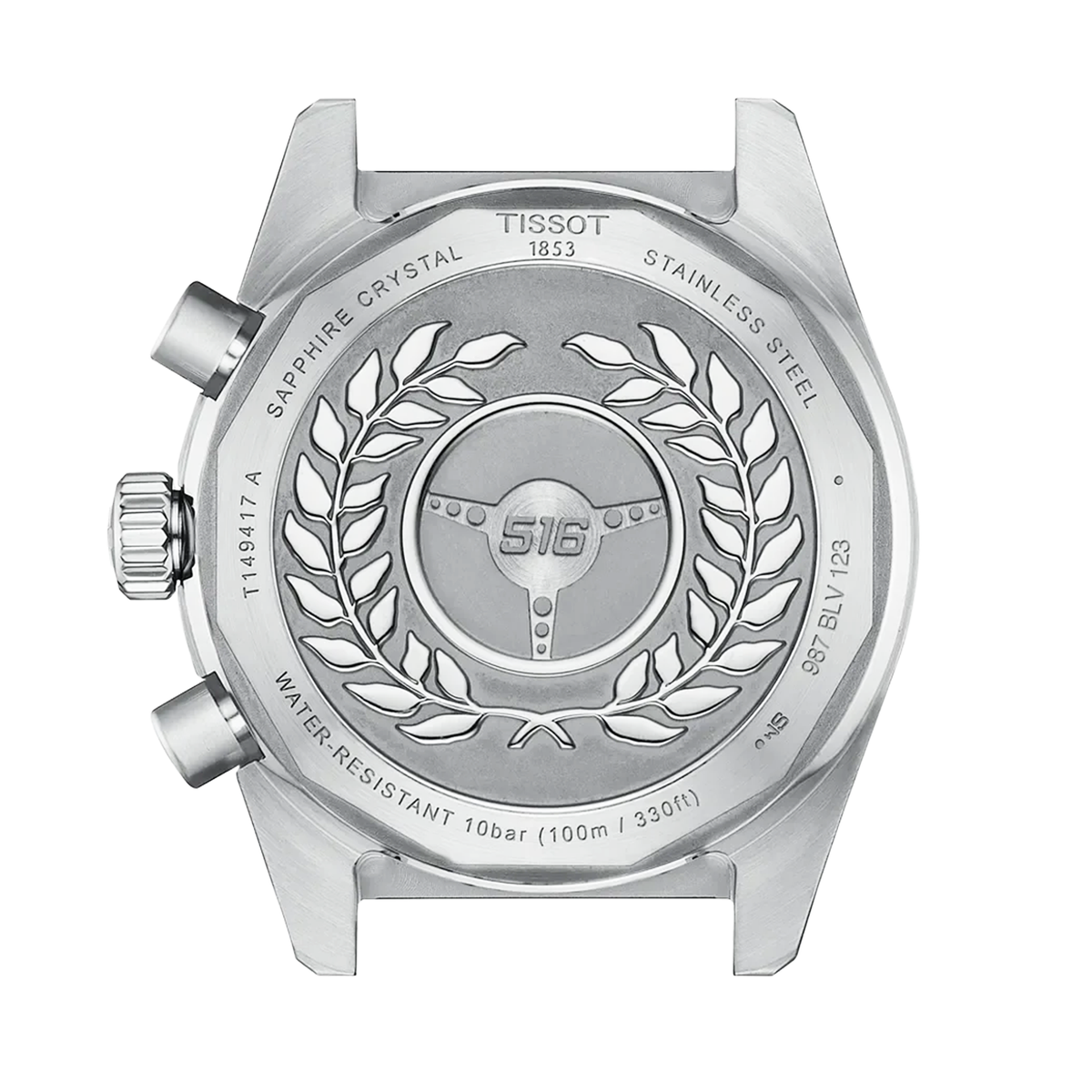 Tissot PR516 40mm Black Dial Chronograph Two-Tone Bracelet Watch - Berry's Jewellers