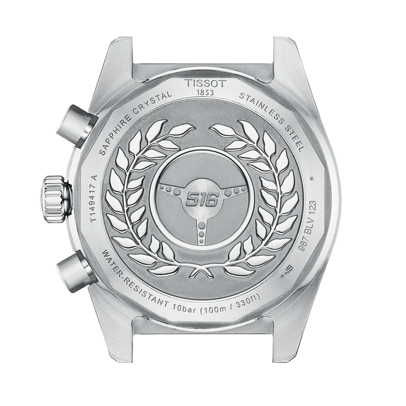 Tissot PR516 40mm Black Dial Chronograph Two-Tone Bracelet Watch - Berry's Jewellers