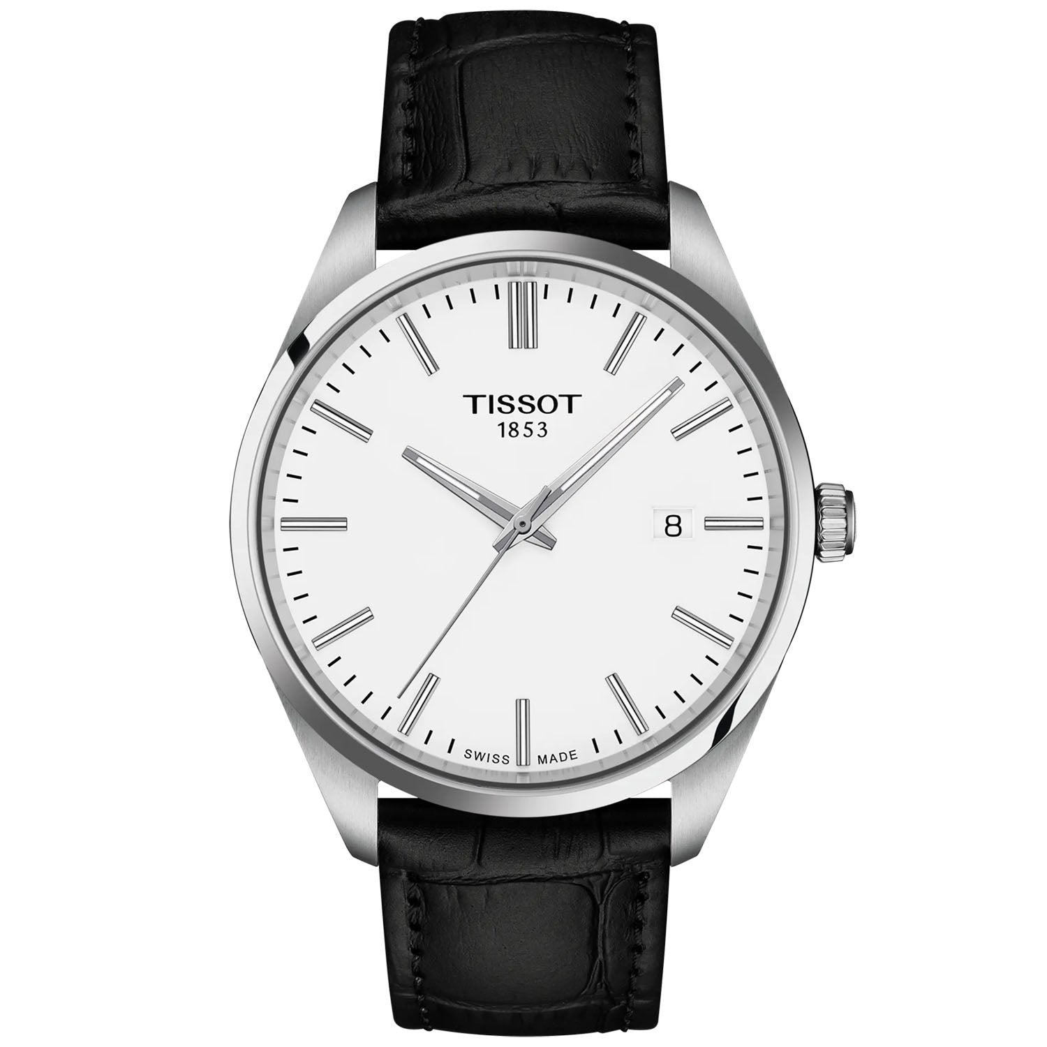 Tissot PR 100 40mm Men's Quartz White Dial Strap Watch - Berry's Jewellers