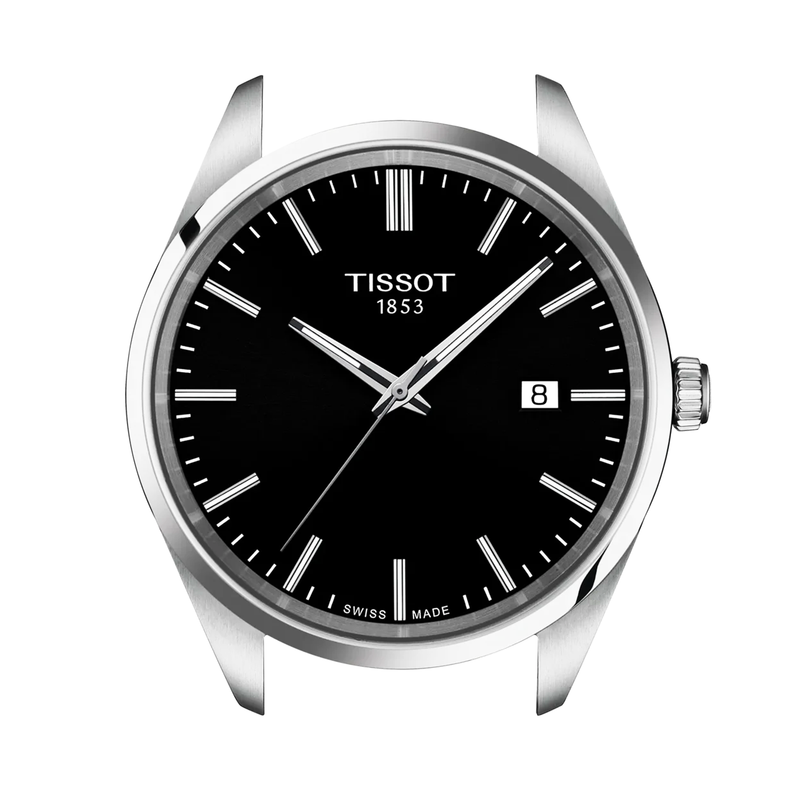 PR 100 40mm Black Dial Steel Bracelet Mens Watch