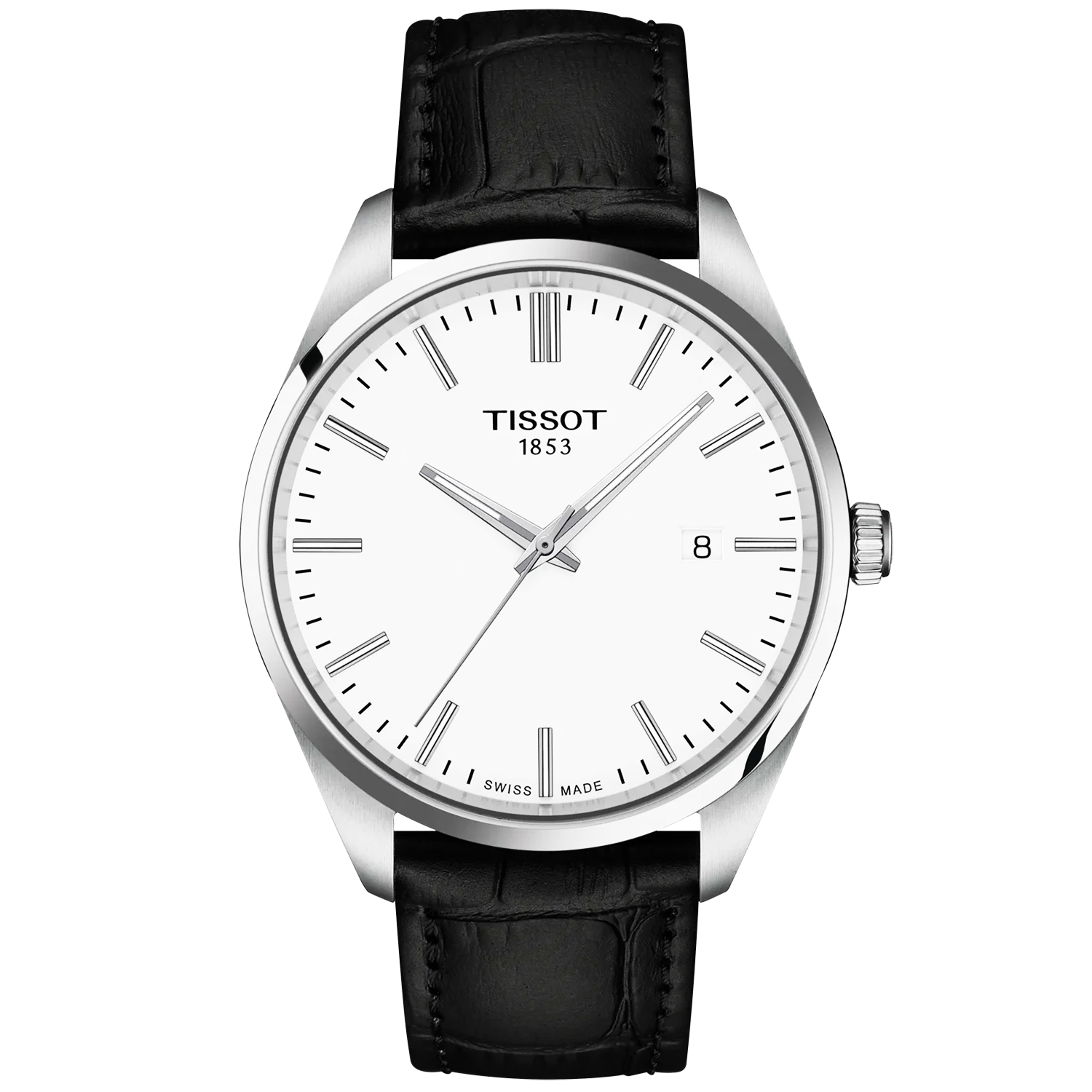 PR 100 40mm White Dial Black Strap Mens Watch