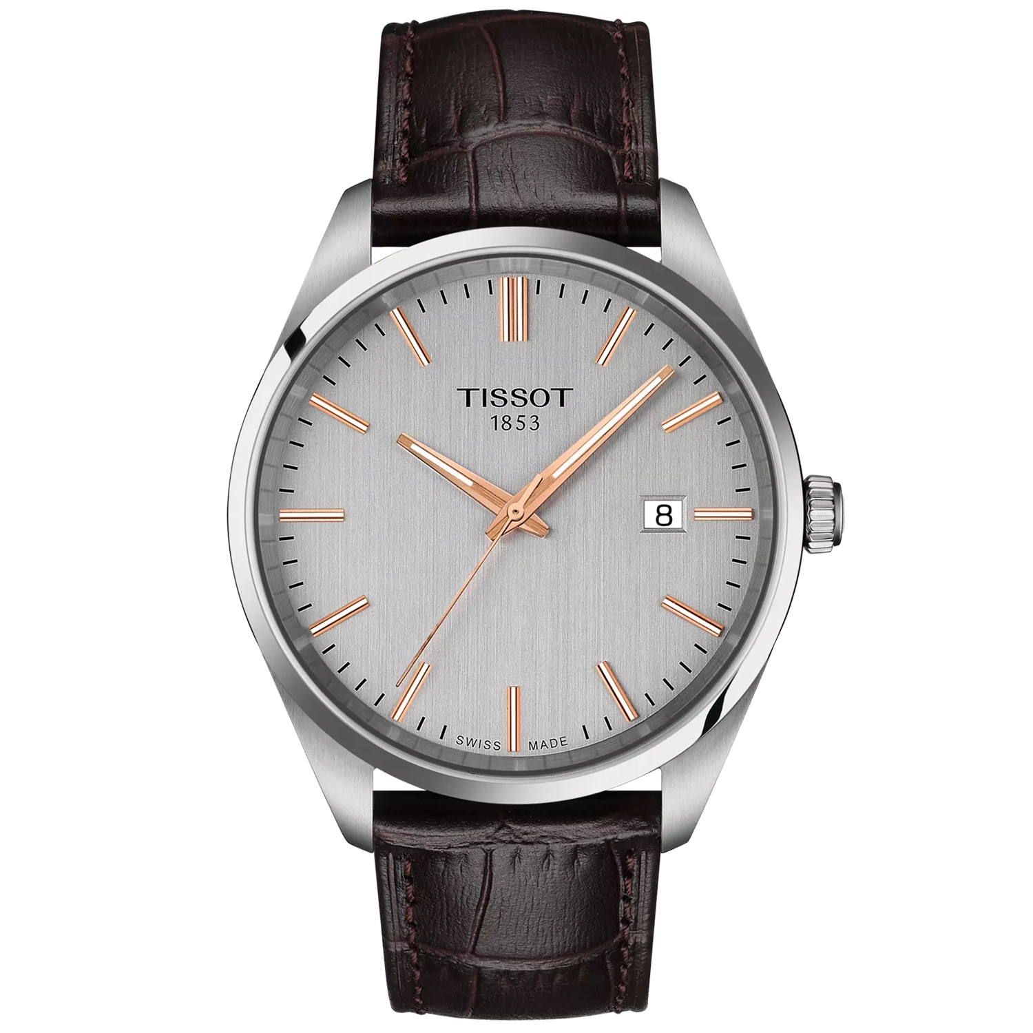 PR 100 40mm Silver Dial Black Strap Mens Watch