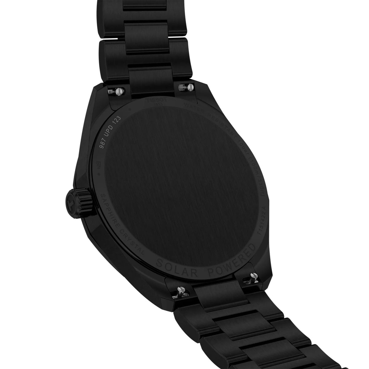 Tissot PRC 100 Solar 39mm Black PVD Bracelet Mens Watch - Berry's Jewellers