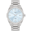 Tissot PRC 100 Solar 39mm Ice Blue Dial Steel Bracelet Mens Watch - Berry's Jewellers