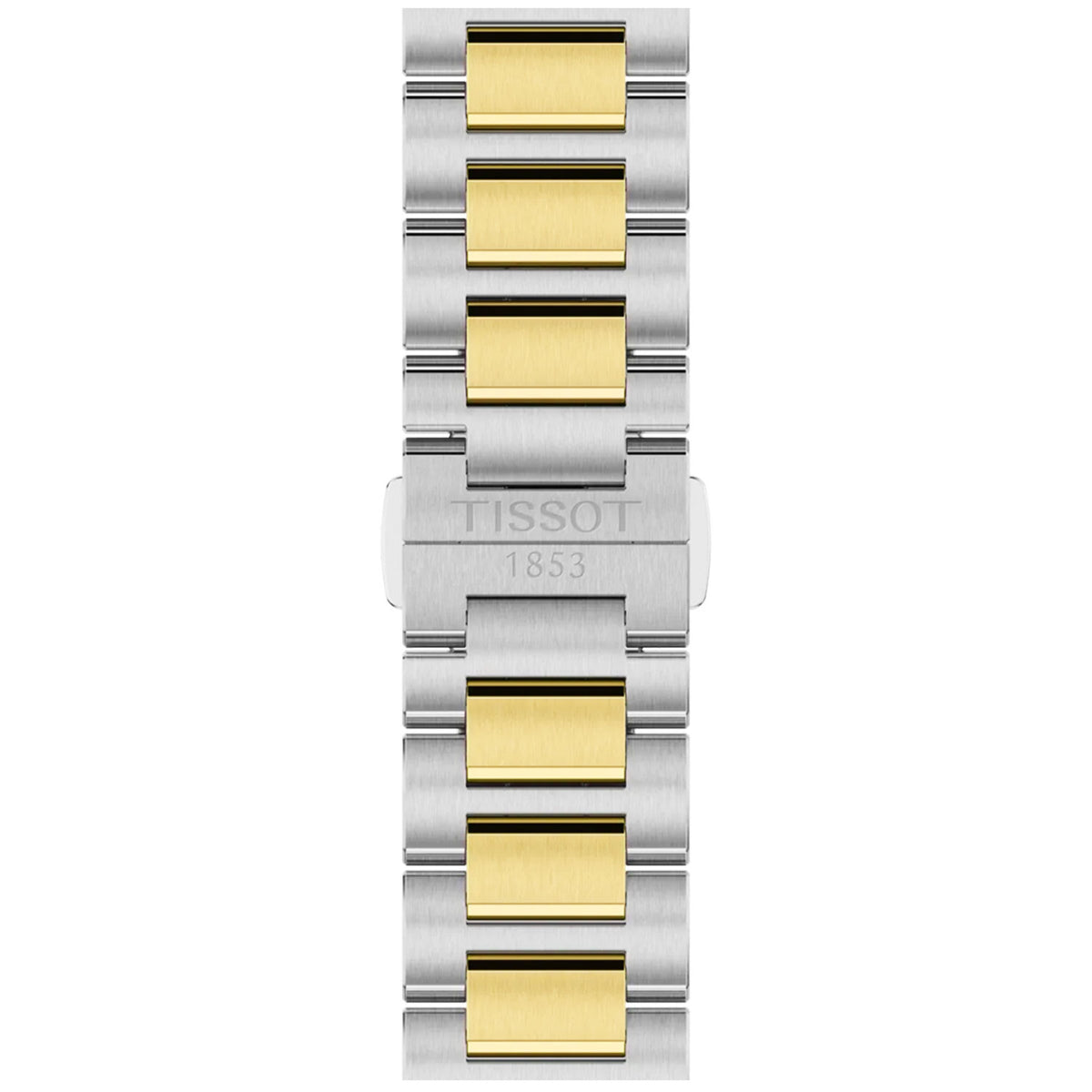 Tissot PRC100 Solar 39mm Silver Dial Two-Tone Bracelet Mens Watch - Berry's Jewellers