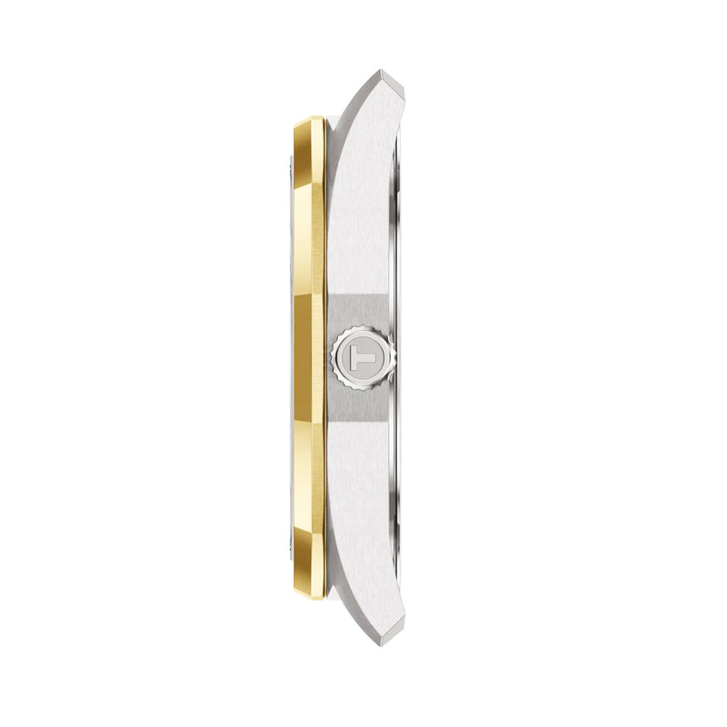 Tissot PRC100 Solar 39mm Silver Dial Two-Tone Bracelet Mens Watch - Berry's Jewellers