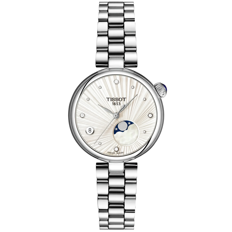 Desir 29.6mm Silver Dial Moonphase Ladies Bracelet Watch