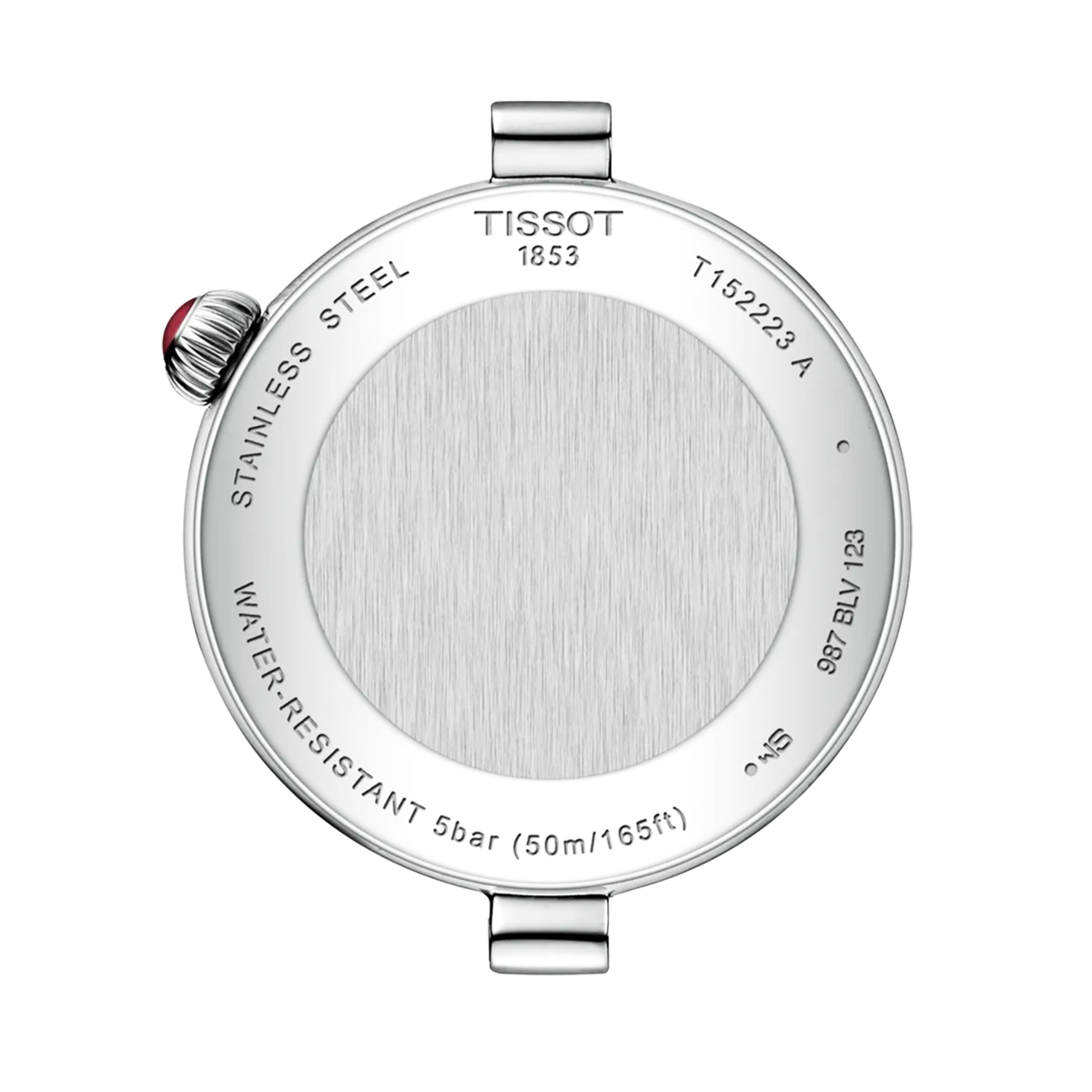 Tissot Desir 29.6mm Red Dial Moonphase Ladies Bracelet Watch - Berry's Jewellers