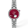 Tissot Desir 29.6mm Red Dial Moonphase Ladies Bracelet Watch - Berry's Jewellers