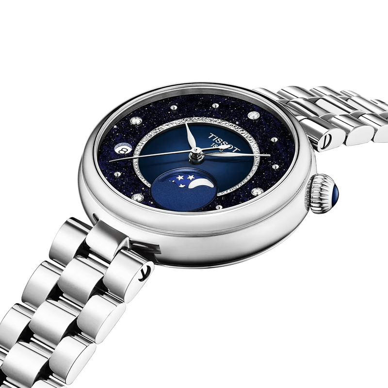 Desir 29.6mm Blue Dial Moonphase Ladies Bracelet Watch