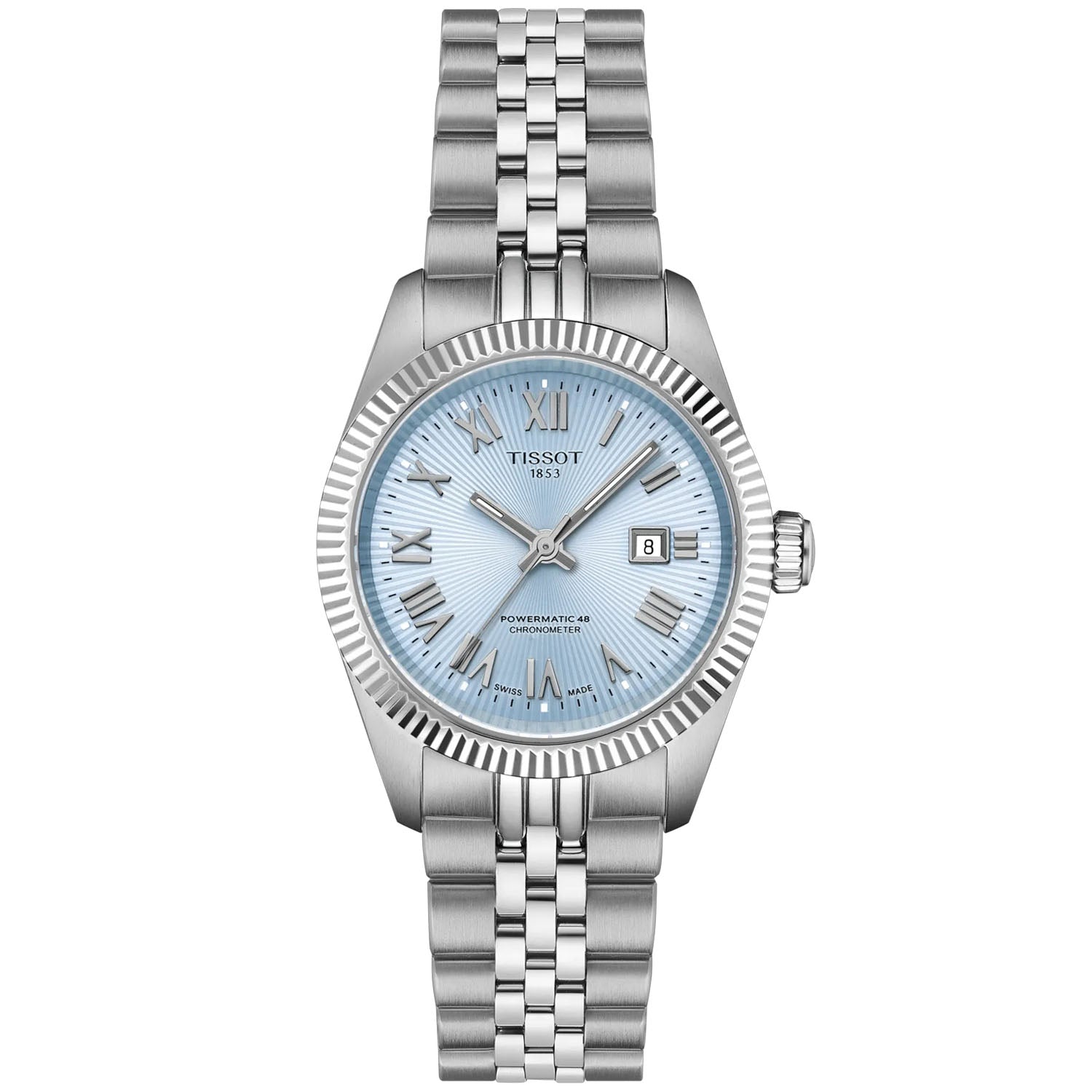 Tissot Ballade 30mm Ice Blue Dial Ladies Bracelet Watch - Berry's Jewellers