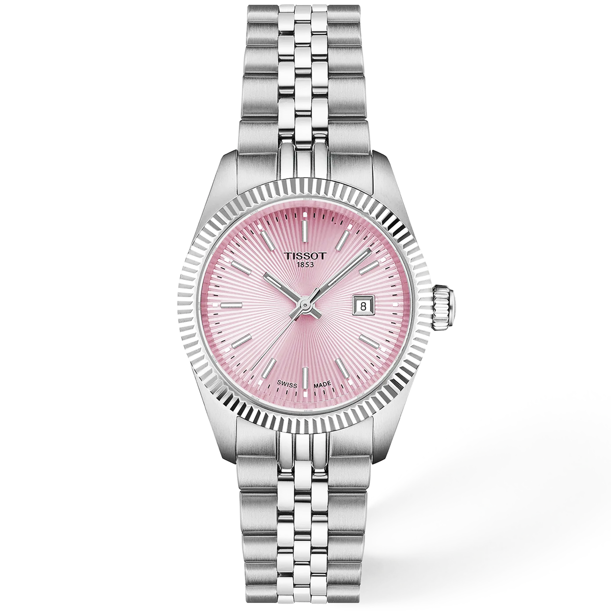 Ballade 30mm Pink Dial Steel Bracelet Ladies Watch