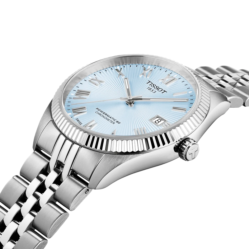 Ballade 39mm Ice Blue Dial Steel Bracelet Automatic Watch