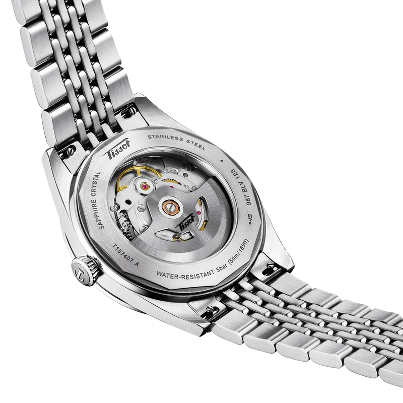 Tissot Visodate 39mm Blue Dial Steel Bracelet Mens Automatic Watch - Berry's Jewellers