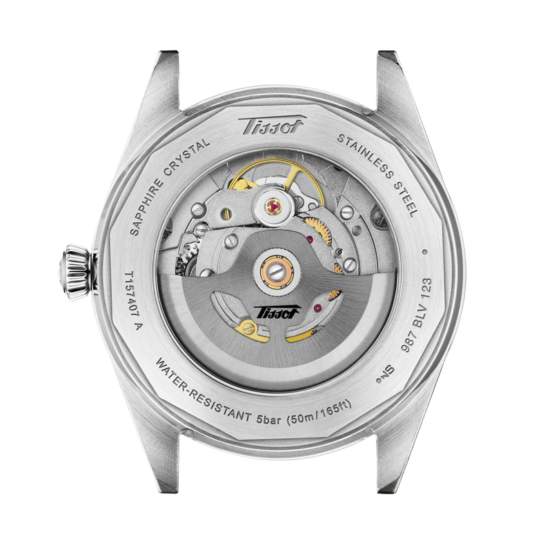 Tissot Visodate 39mm Blue Dial Steel Bracelet Mens Automatic Watch - Berry's Jewellers