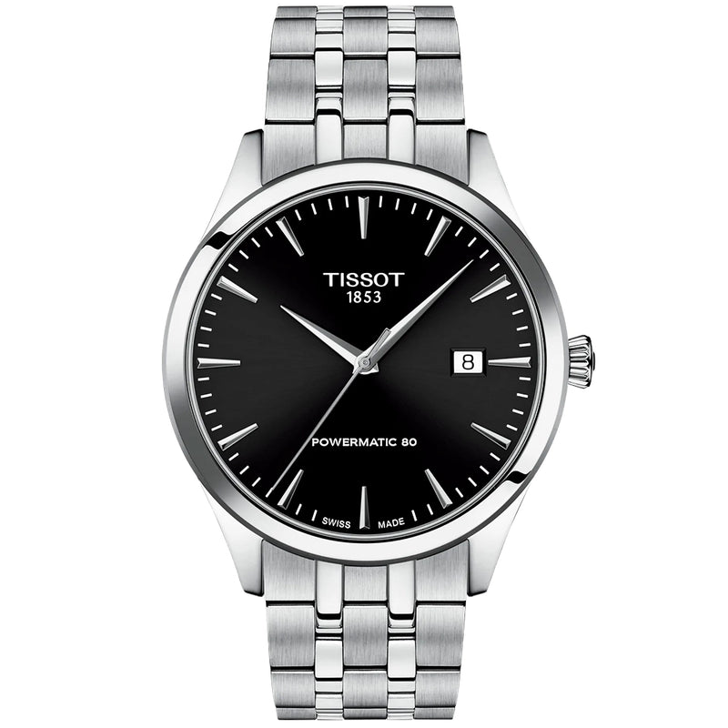 Tissot Classic Dream 40mm Black Dial Automatic Bracelet Watch - Berry's Jewellers