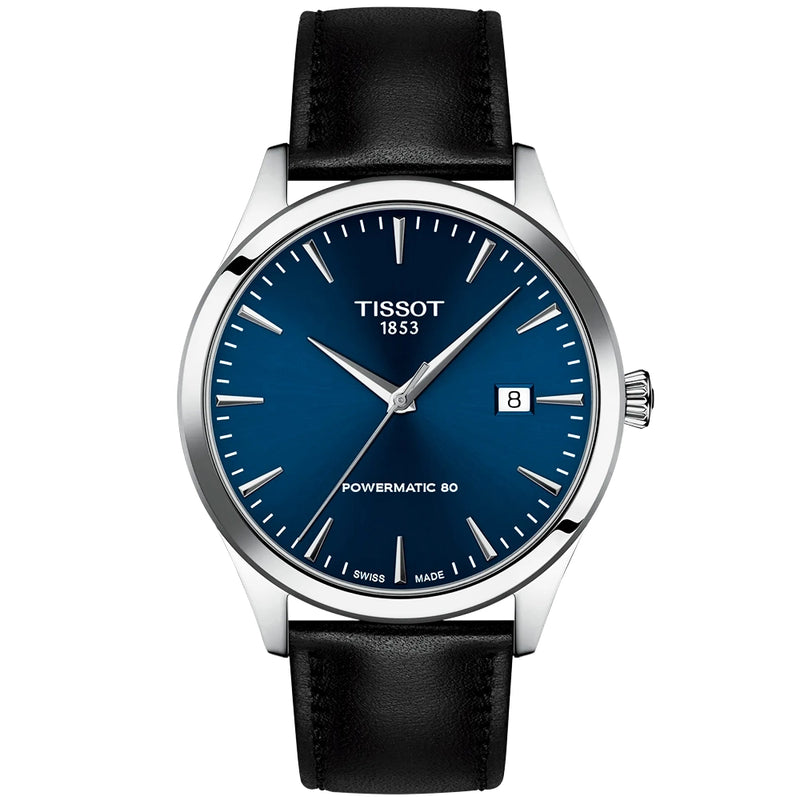 Tissot Classic Dream 40mm Blue Index Dial Automatic Strap Watch - Berry's Jewellers
