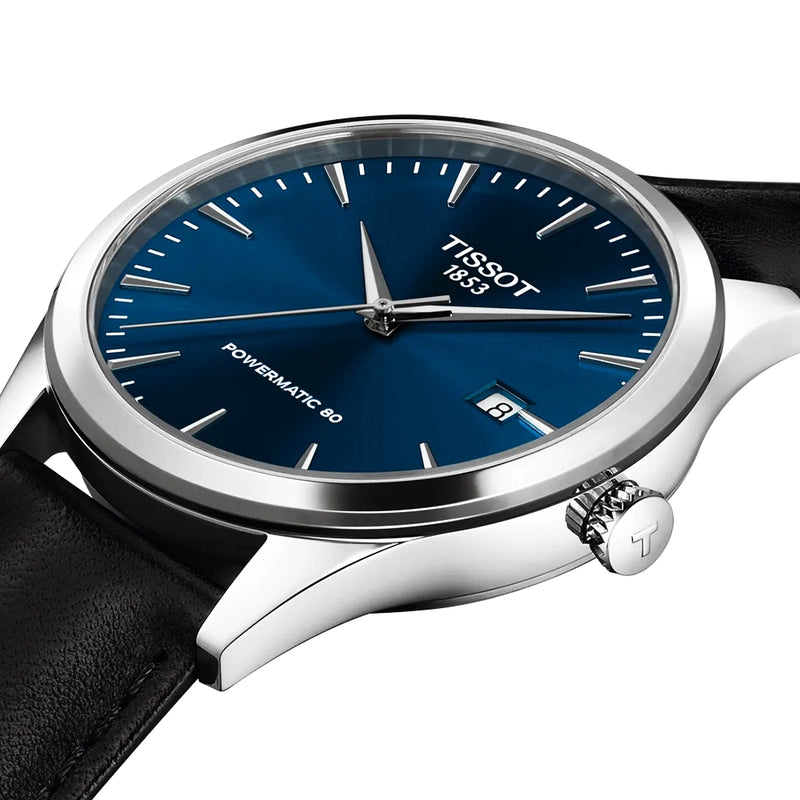 Tissot Classic Dream 40mm Blue Index Dial Automatic Strap Watch - Berry's Jewellers