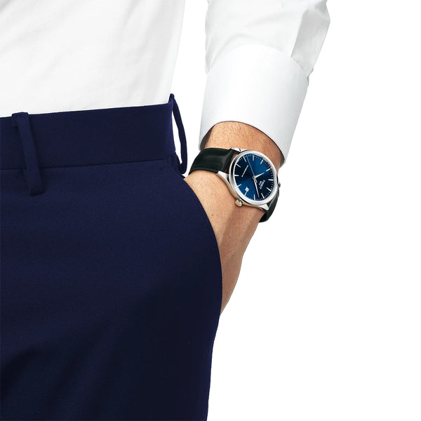 Tissot Classic Dream 40mm Blue Index Dial Automatic Strap Watch - Berry's Jewellers