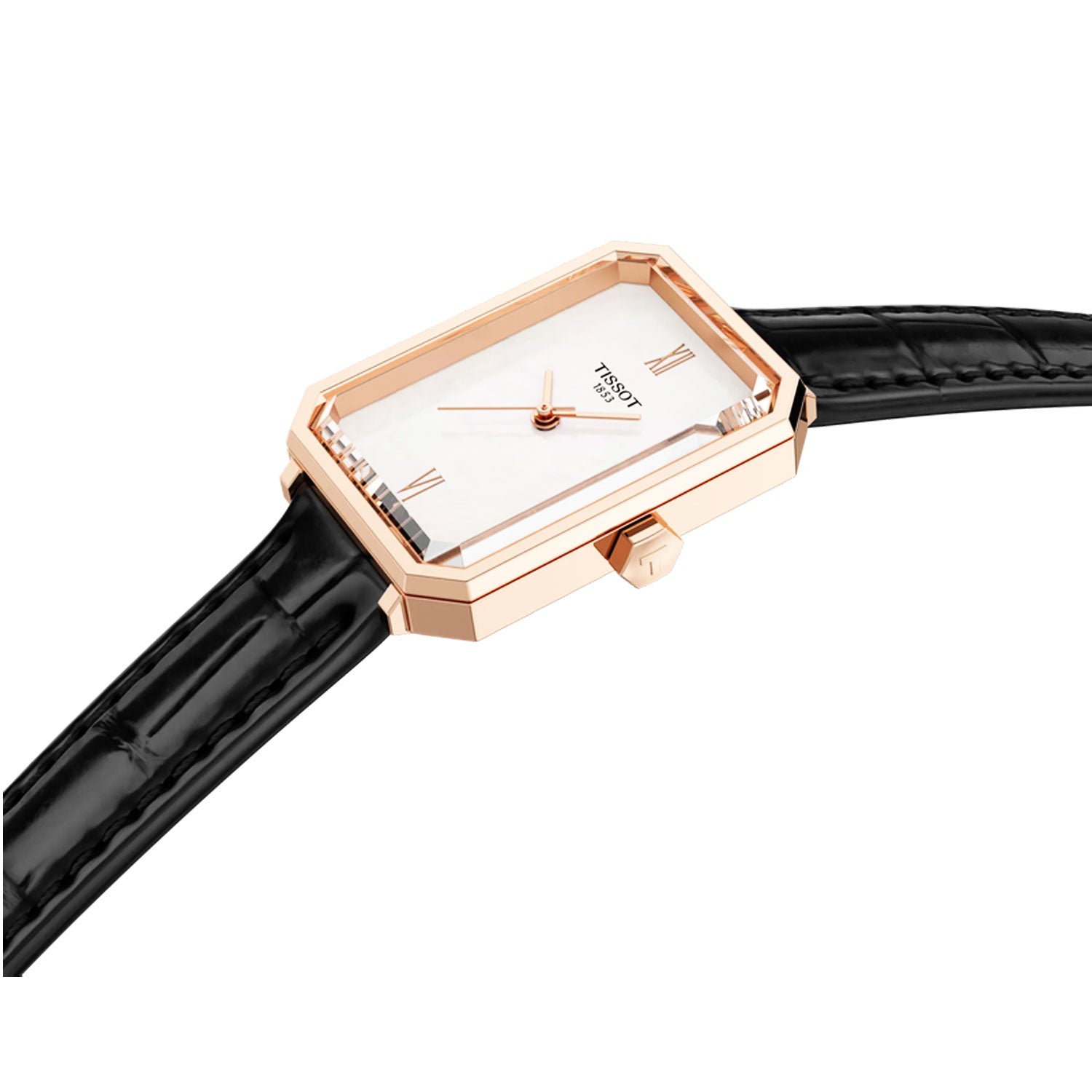 Tissot SRV 30mm Mother of Pearl Dial Rose Gold PVD Strap Ladies Watch - Berry's Jewellers