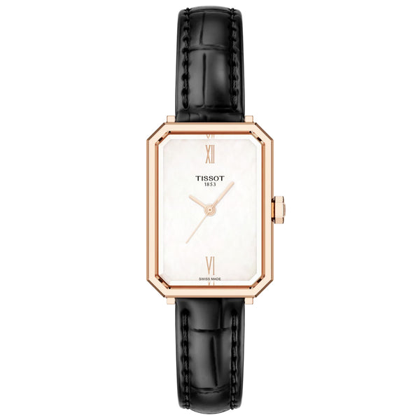 Tissot SRV 30mm Mother of Pearl Dial Rose Gold PVD Strap Ladies Watch - Berry's Jewellers