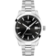Tissot Gentleman 38mm Black Dial Steel Bracelet Automatic Mens Watch - Berry's Jewellers
