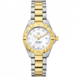 Aquaracer 27mm Two-Tone White Mother of Pearl Diamond Dial Watch
