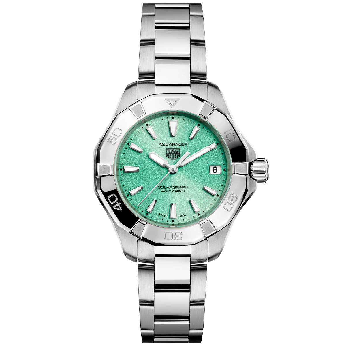 Aquaracer Professional 200 Solargraph 34mm Green Dial Watch