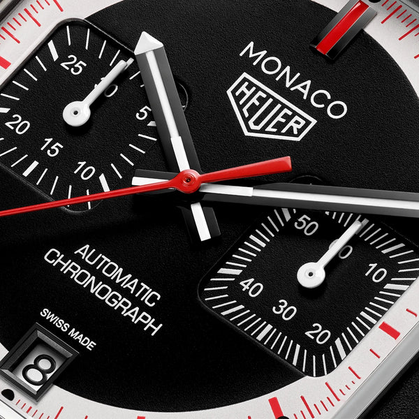 TAG Heuer Monaco 39mm Limited Edition Stopwatch Chronograph Watch - Berry's Jewellers