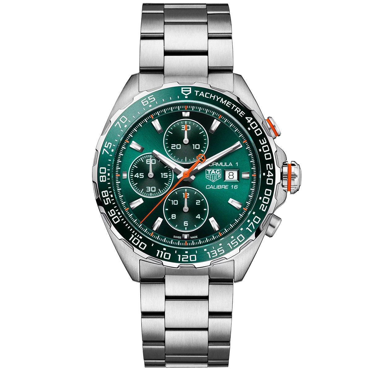 Formula 1 44mm Green Dial Mens Automatic Chronograph Watch