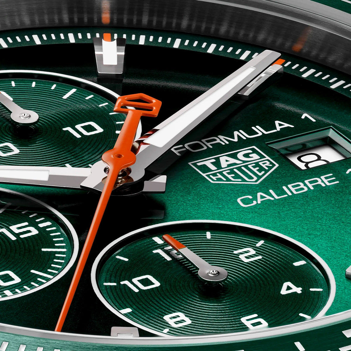 Formula 1 44mm Green Dial Mens Automatic Chronograph Watch