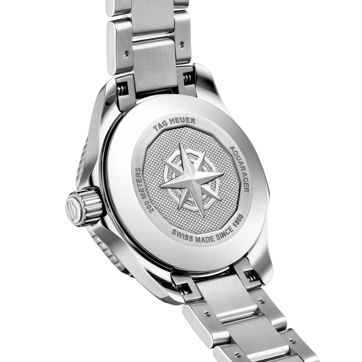 TAG Heuer Aquaracer Professional 200 Date 30mm Red Diamond Dial Automatic Watch - Berry's Jewellers
