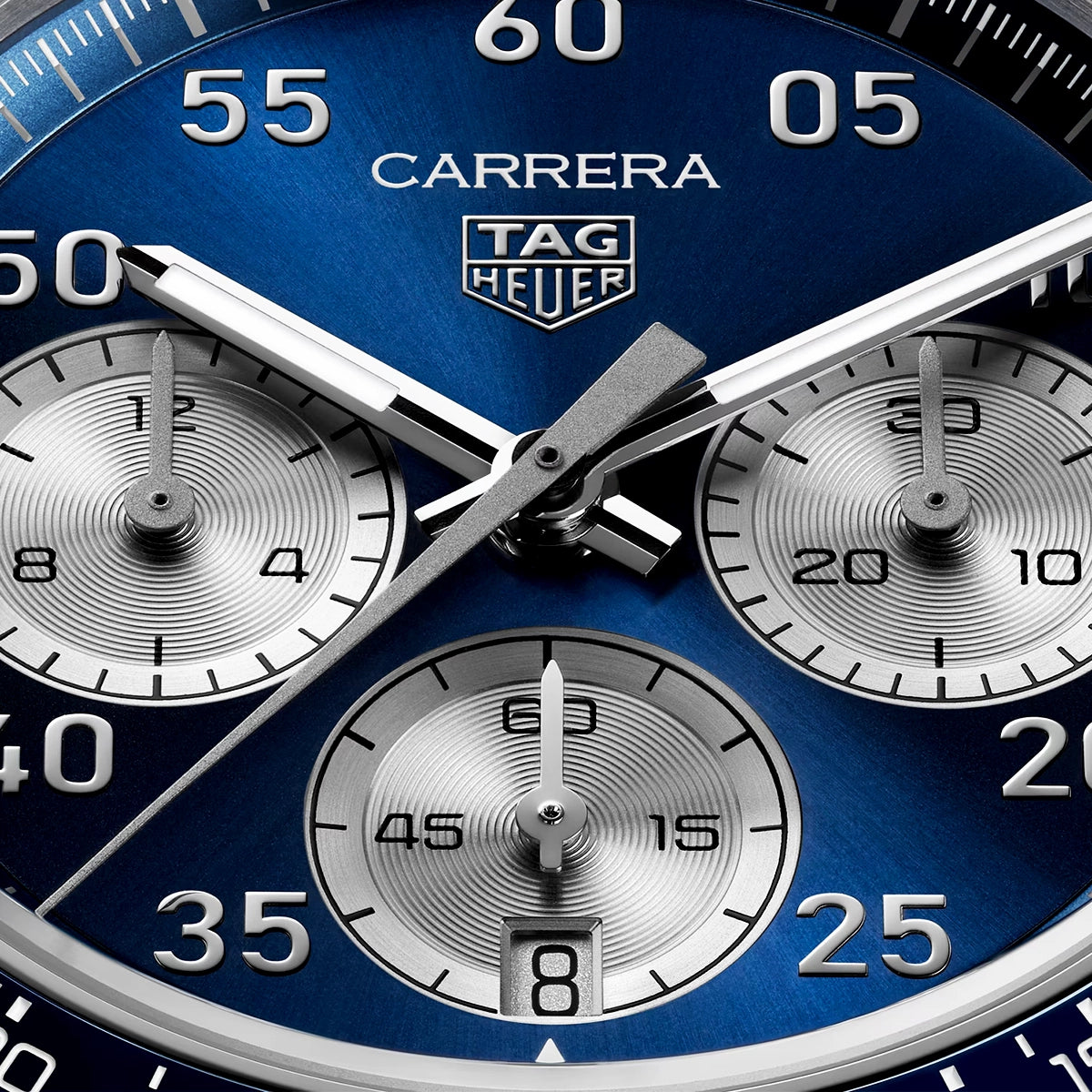 Carrera Chronograph Sport 42mm Blue Dial Mens Bracelet Watch
