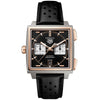 TAG Heuer Monaco Chronograph 39mm Titanium & 18ct Rose Gold Strap Watch - Berry's Jewellers