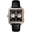 TAG Heuer Monaco Chronograph 39mm Titanium & 18ct Rose Gold Strap Watch - Berry's Jewellers