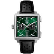 TAG Heuer Monaco Chronograph 39mm Titanium Green Dial Automatic Strap Watch - Berry's Jewellers