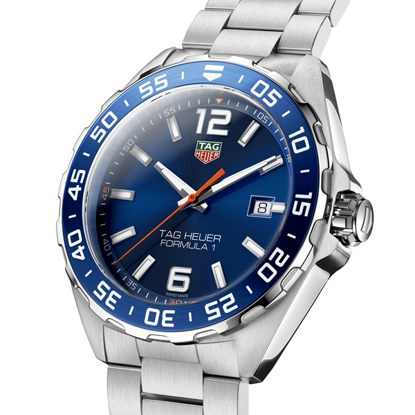 TAG Heuer Formula 1 43mm Blue Sunray Dial Mens Bracelet Watch - Berry's Jewellers