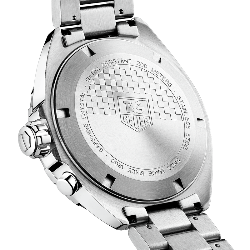 Formula 1 Date Alarm 41mm Black Dial Mens Bracelet Watch