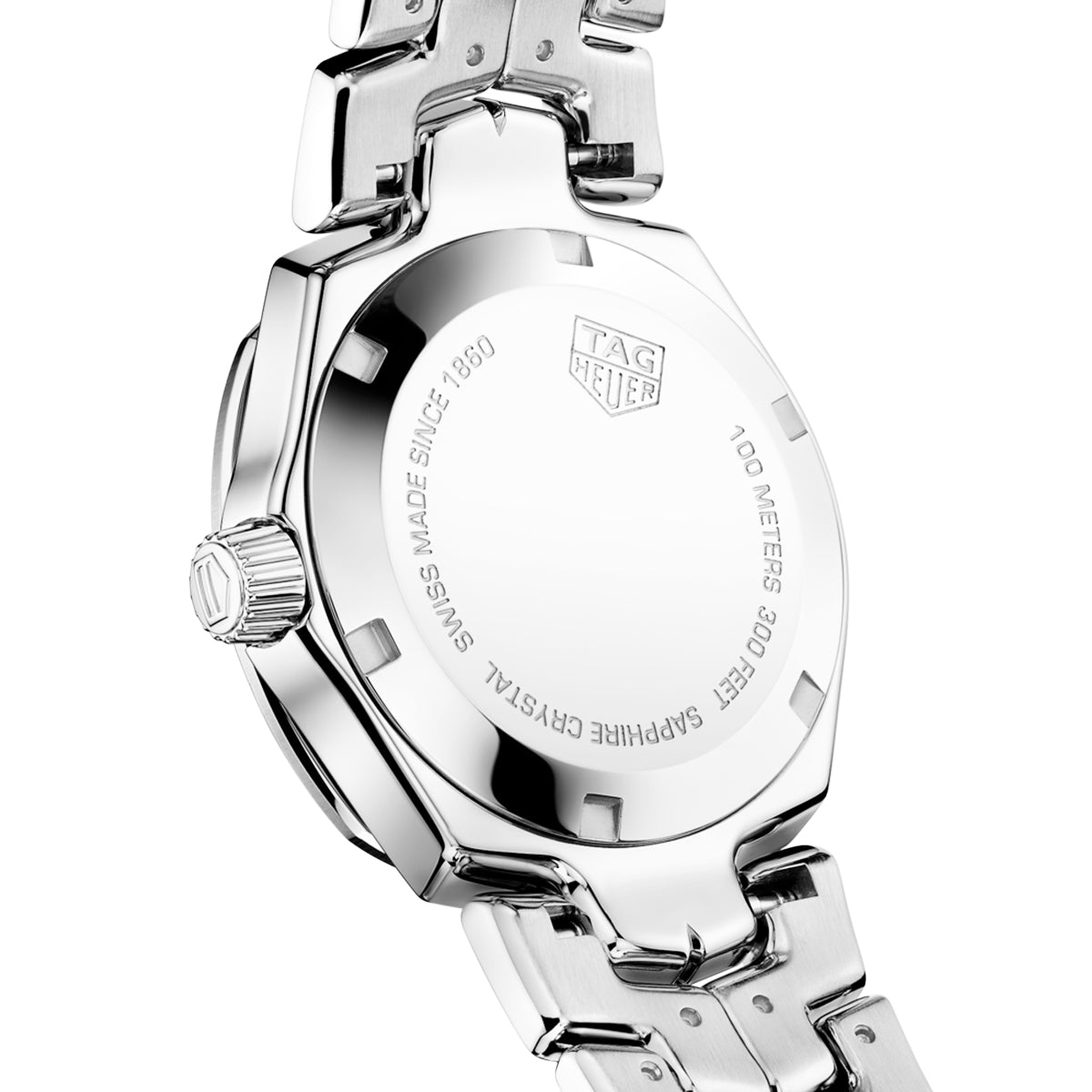 Link Date 32mm White Mother of Pearl Dial Ladies Watch