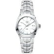 Link Date 32mm White Mother of Pearl Dial Ladies Watch