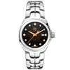 TAG Heuer Link Date 32mm Black & Rose Diamond Dial Ladies Bracelet Watch - Berry's Jewellers