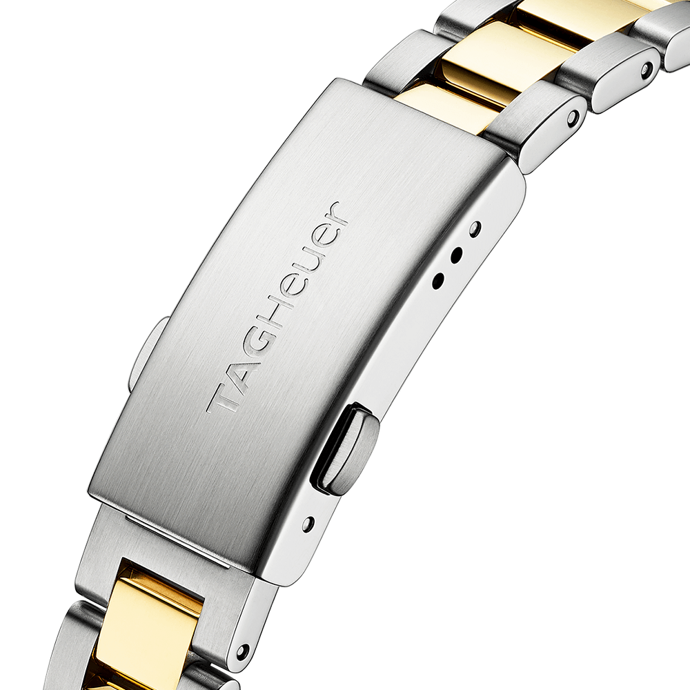 Aquaracer 27mm Two-Tone White Mother of Pearl Diamond Dial Watch