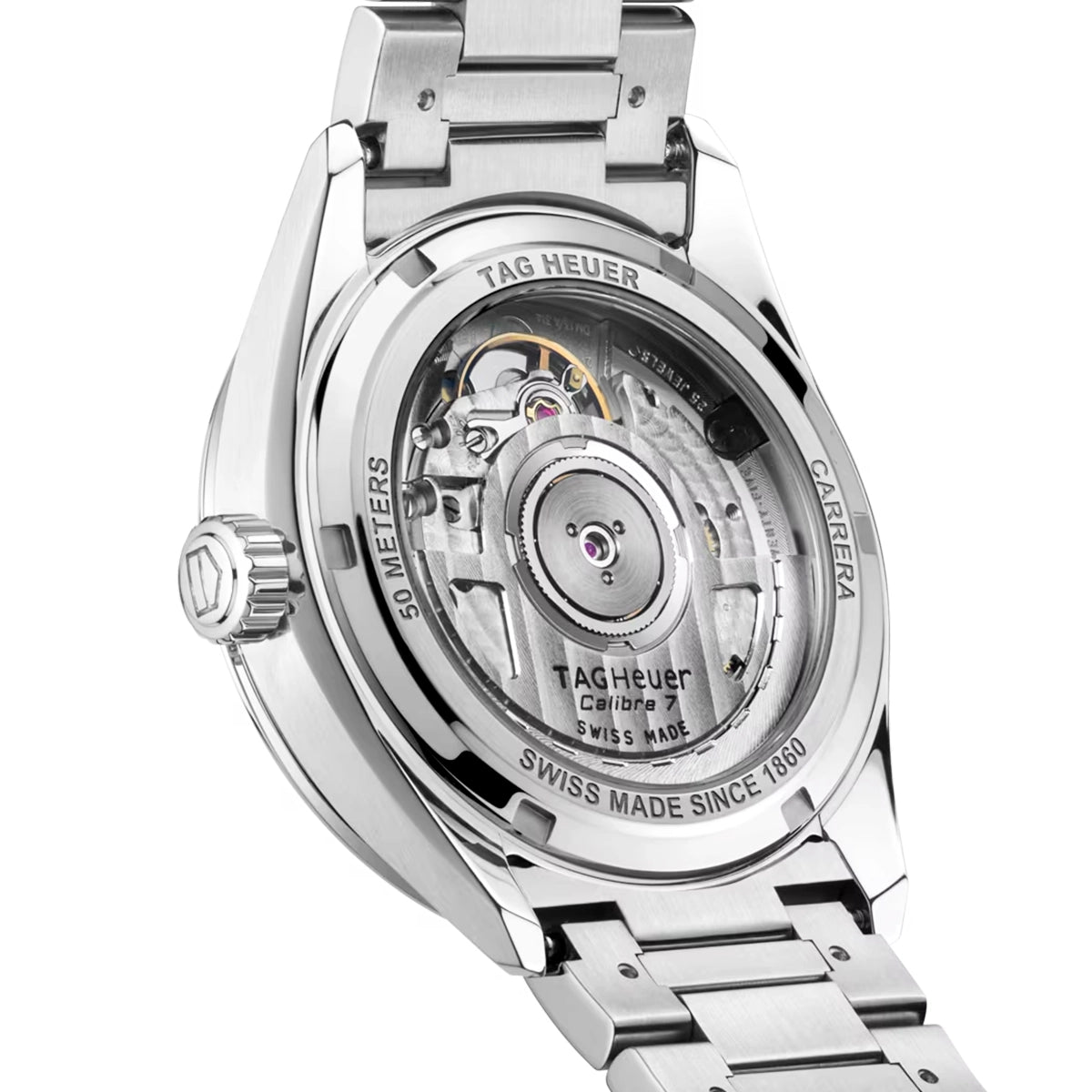TAG Heuer Carrera Date 36mm Vibrant Pink Index Dial Ladies Bracelet Watch - Berry's Jewellers