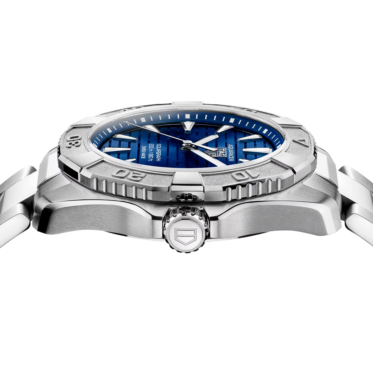 Aquaracer Professional 200 Solargraph 40mm Blue Sunray Dial Bracelet Watch