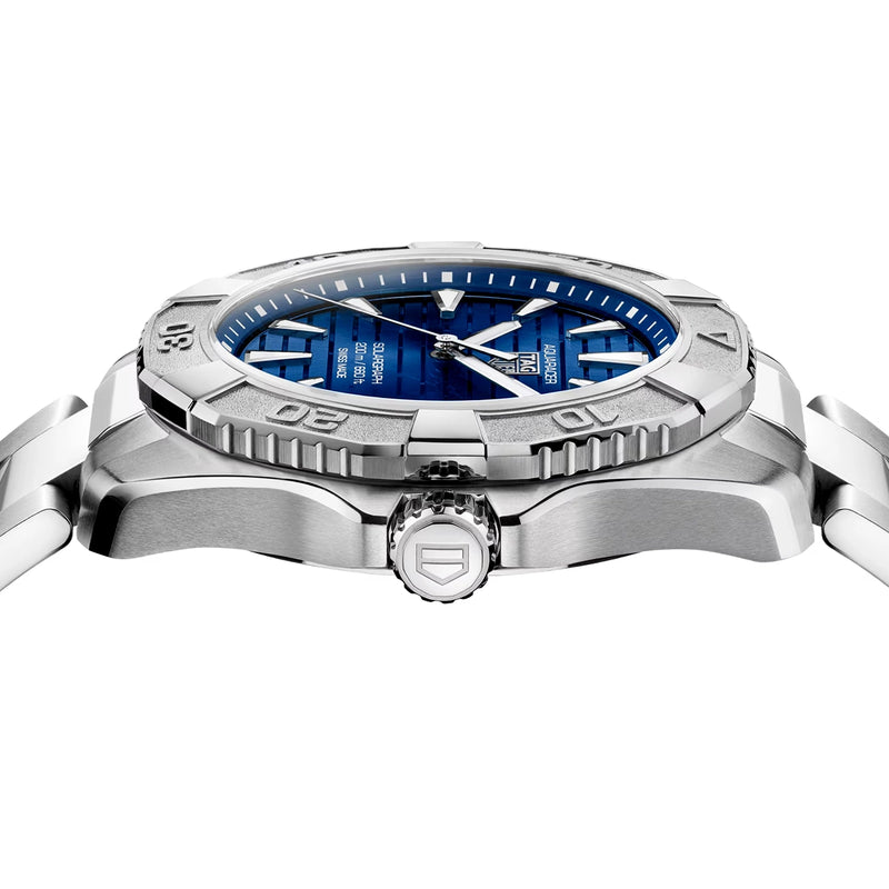 Aquaracer Professional 200 Solargraph 40mm Blue Sunray Dial Bracelet Watch